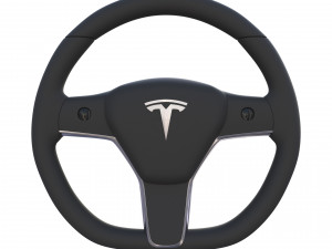 tesla model y steering wheel 3D Модель