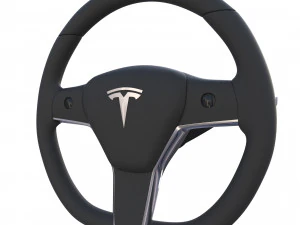 tesla model y steering wheel 3D Model