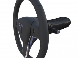 tesla model y steering wheel Modèle 3D
