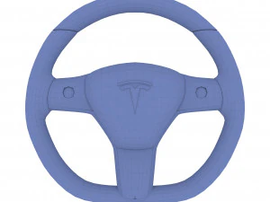 tesla model y steering wheel 3D Model