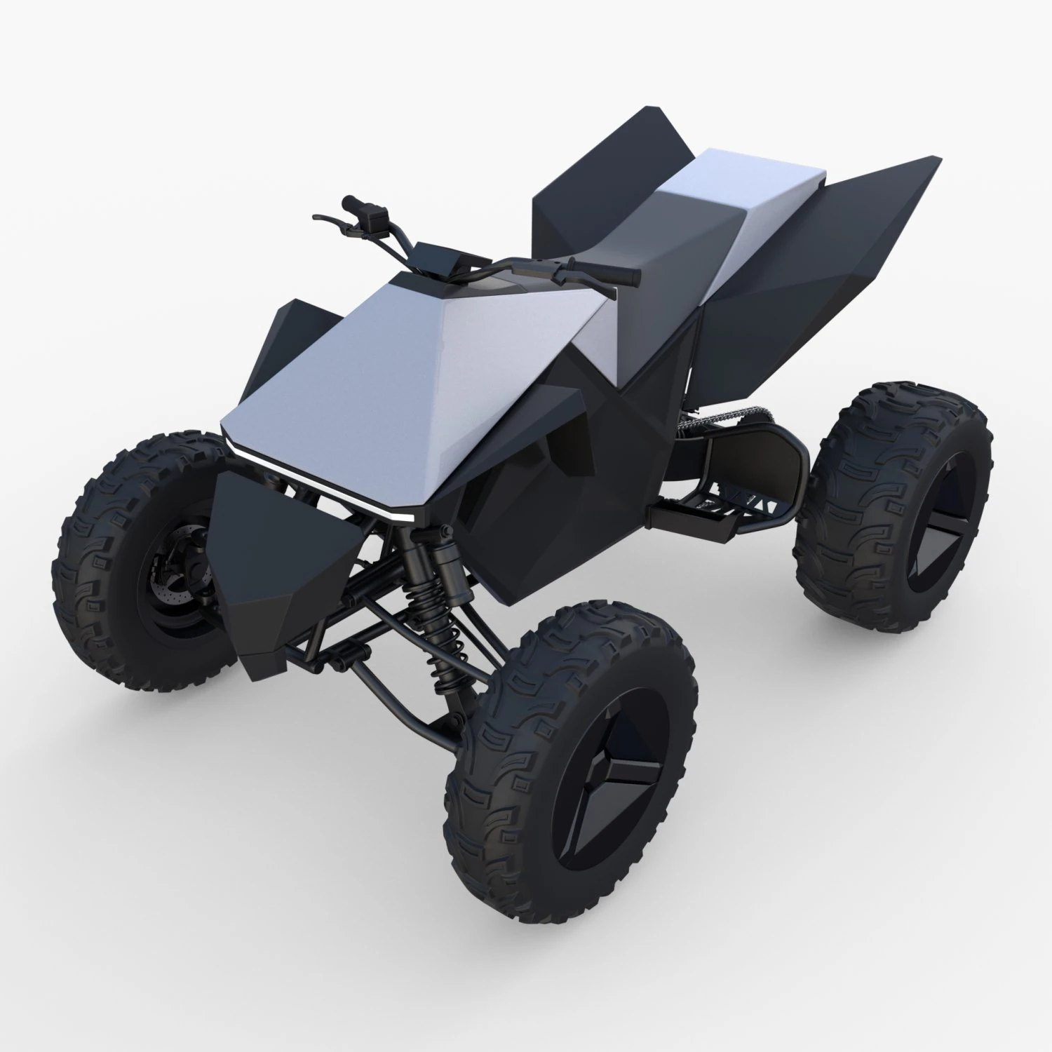 tesla cyberquad atv 3D Model .c4d .max .obj .3ds .fbx .stl .blend 