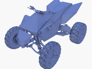 tesla cyberquad atv 3D Model