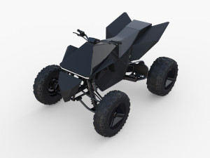 tesla cyberquad atv collection Modello 3D