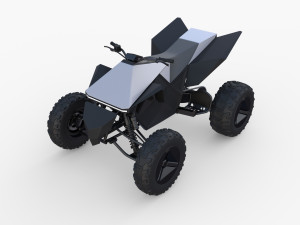 tesla cyberquad atv collection Modello 3D