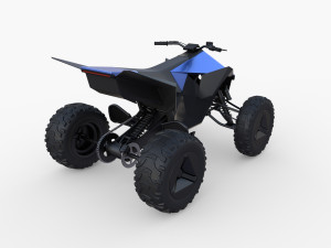 tesla cyberquad atv collection Modello 3D