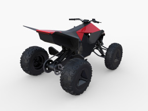 tesla cyberquad atv collection Modello 3D
