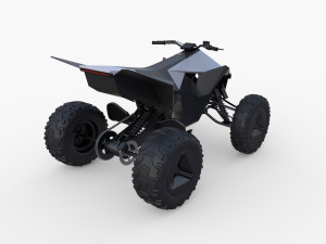 tesla cyberquad atv collection Modello 3D