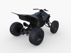 tesla cyberquad atv collection Modello 3D