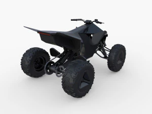 tesla cyberquad atv collection 3D Model