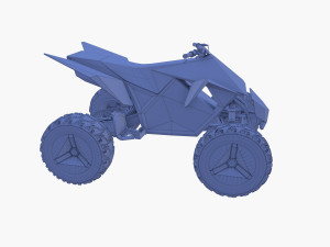 tesla cyberquad atv collection Modello 3D