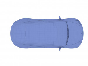 tesla model y awd midnight silver with chassis 3D मॉडल