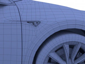 tesla model y awd midnight silver with chassis 3D Model