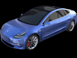 full tesla 2020 vehicle lineup 3Dモデル