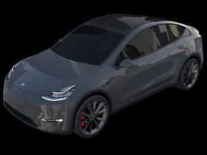 full tesla 2020 vehicle lineup 3D Model