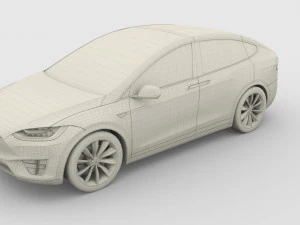 full tesla 2020 vehicle lineup 3D Model