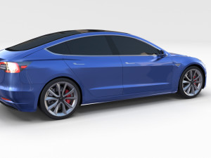 full tesla 2020 vehicle lineup 3Dモデル