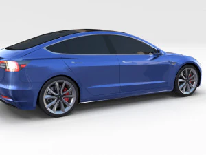 full tesla 2020 vehicle lineup 3D Model