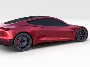 full tesla 2020 vehicle lineup 3Dモデル