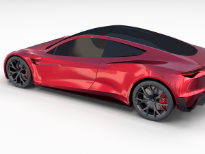 full tesla 2020 vehicle lineup 3Dモデル