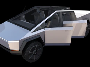 full tesla 2020 vehicle lineup with interiors 3D Model