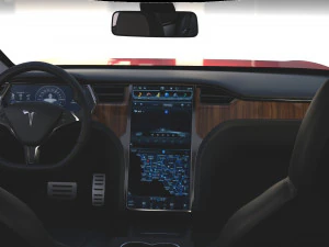 full tesla 2020 vehicle lineup with interiors 3D Model