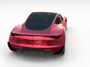 full tesla 2020 vehicle lineup with interiors 3D Model