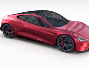 full tesla 2020 vehicle lineup with interiors Modèle 3D