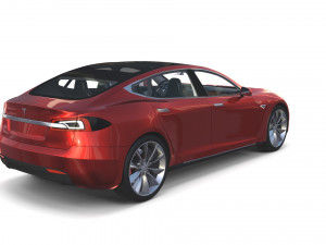 full tesla 2020 vehicle lineup with interiors Modèle 3D