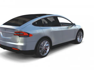 full tesla 2020 vehicle lineup with interiors 3D Model