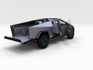 full tesla 2020 vehicle lineup with interiors Modèle 3D