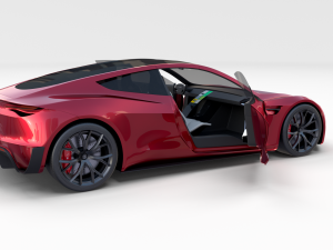 full tesla 2020 vehicle lineup with interiors Modèle 3D