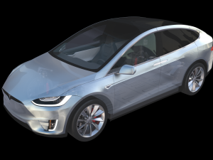 full tesla 2020 vehicle lineup with interiors and chassis Modelo 3D
