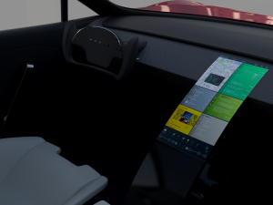 full tesla 2020 vehicle lineup with interiors and chassis Modelo 3D