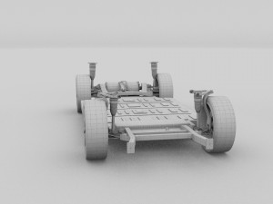full tesla 2020 vehicle lineup with interiors and chassis Modelo 3D