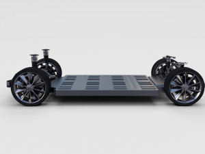 full tesla 2020 vehicle lineup with interiors and chassis Modelo 3D