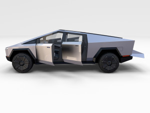 full tesla 2020 vehicle lineup with interiors and chassis Modelo 3D