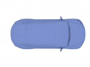 tesla model y awd white with chassis 3D Model