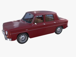 renault 8 with interior dark red 3Dモデル