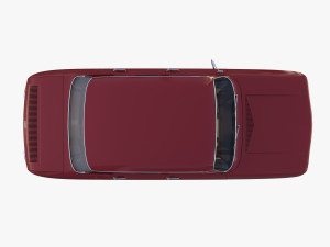 renault 8 with interior dark red 3Dモデル