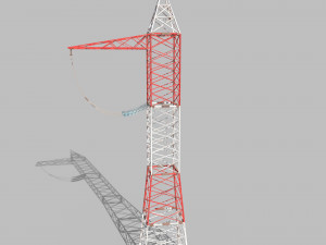 electricity pole 6 3D Model