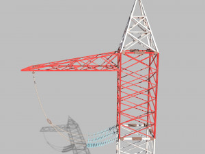 electricity pole 6 3D Model