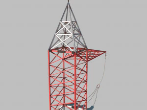 electricity pole 6 3D Model