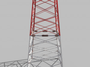 electricity pole 6 3D Model