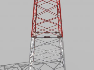 electricity pole 6 3D Model