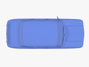 renault 8 light blue 3D Model