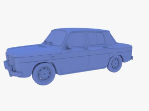 renault 8 rojo Modelo 3D