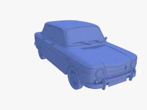 renault 8 rojo Modelo 3D