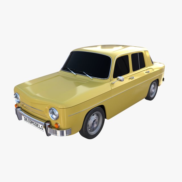 generic 60s european car Model 3D .c4d .max .obj .3ds .fbx .stl .blend 