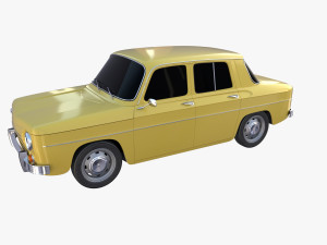 generic 60s european car Model 3D