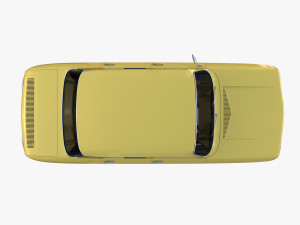 generic 60s european car Model 3D